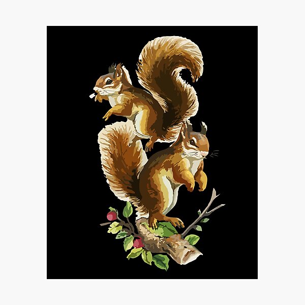 Item preview, Group of squirrels  designed and sold by bvdesignart.