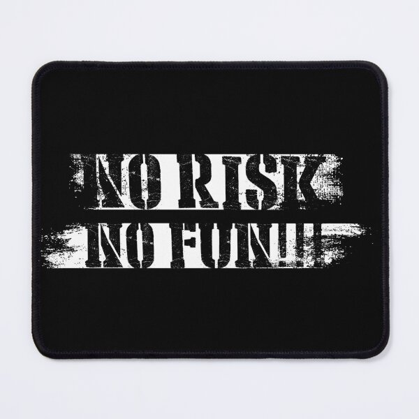 Item preview, No Risk No Fun Quote Typography Graffiti designed and sold by FriskySloths.