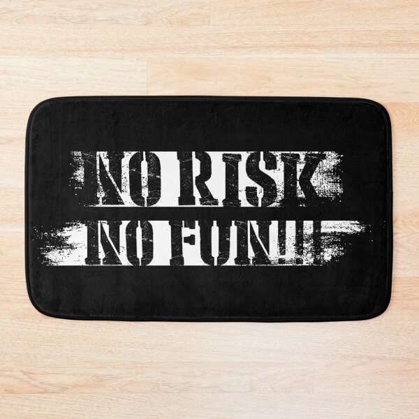 Item preview, No Risk No Fun Quote Typography Graffiti designed and sold by FriskySloths.