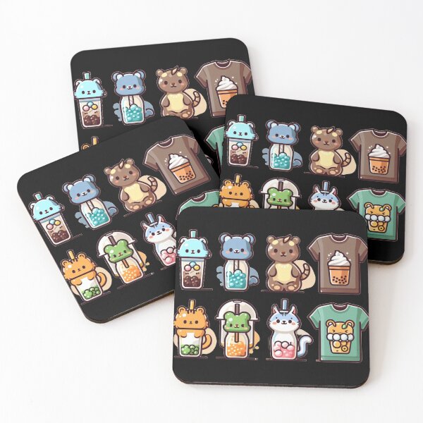 Item preview, Animal Bubble Tea Set designed and sold by adrianclabass.