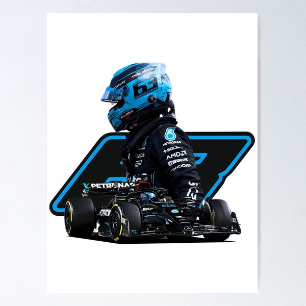 George Russell F1 affiches et impressions par nueman - Printler