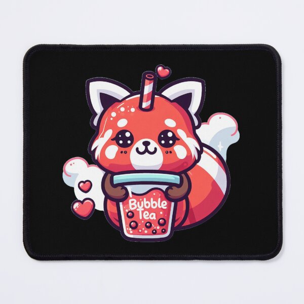 Item preview, Bubble Tea Cute Red Panda designed and sold by adrianclabass.