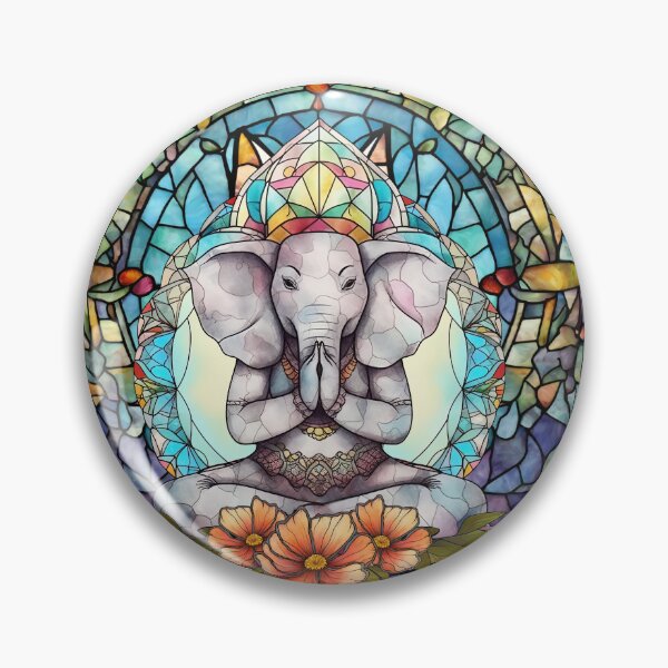 Artikelvorschau, Buntglas-Tier-Yoga, Yoga-Tier-Geschenk, Yoga-Position entworfen und verkauft von danaJG.