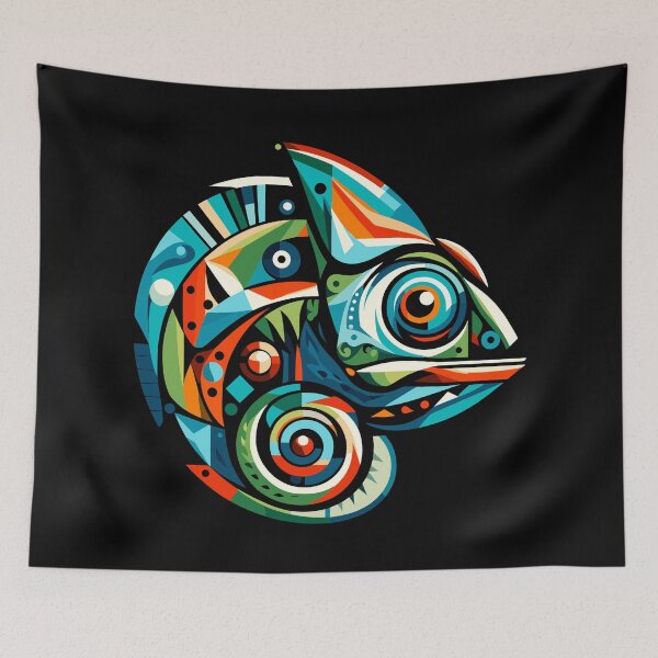 Item preview, Portrait of Chameleon designed and sold by Ikibrai.