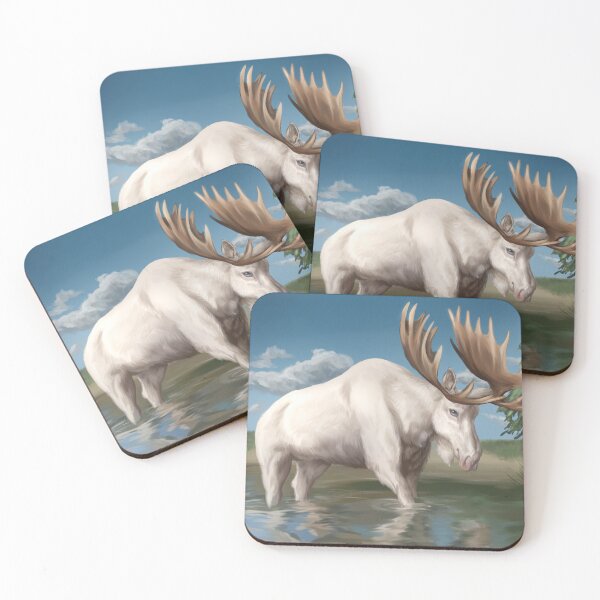 Item preview, Albino White Bull Moose designed and sold by Modsecai.