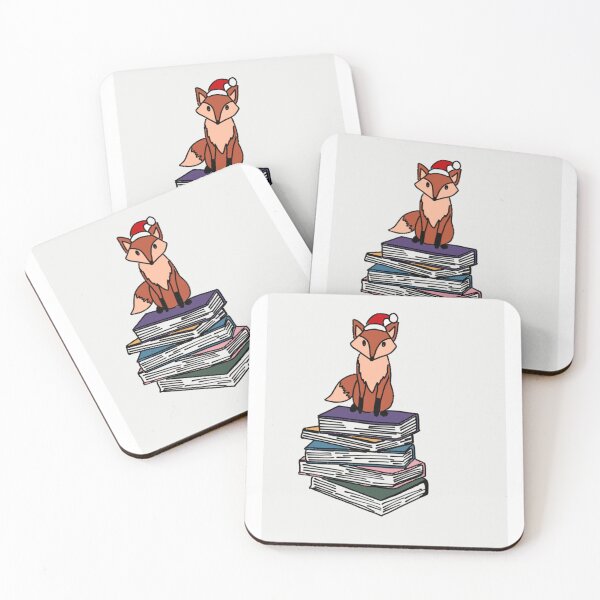 Item preview, Christmas fox wit books designed and sold by Dacilfly.