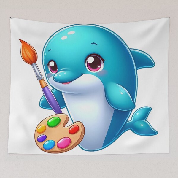 Item preview, Dolphin Artist designed and sold by ShounenGifts.