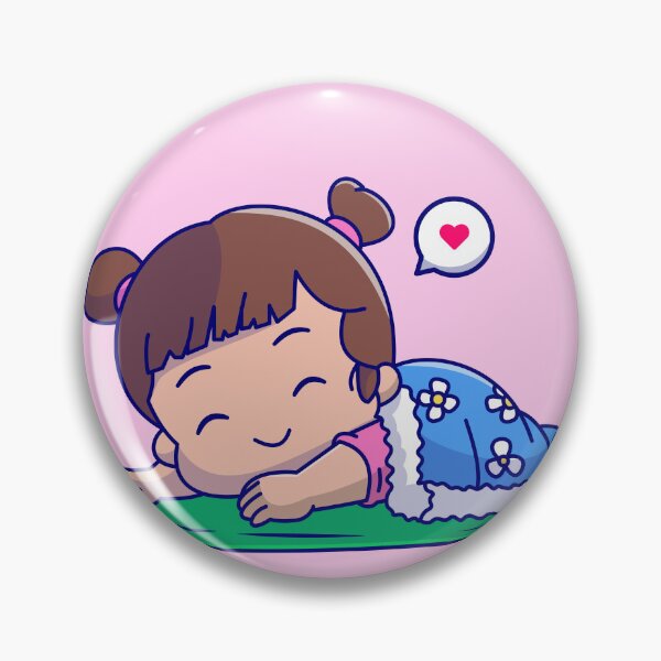 Item preview, Sweet Dreams: Cute Girl Sleeping with Blanket Cartoon Vector Icon Illustration designed and sold by hjian8219.