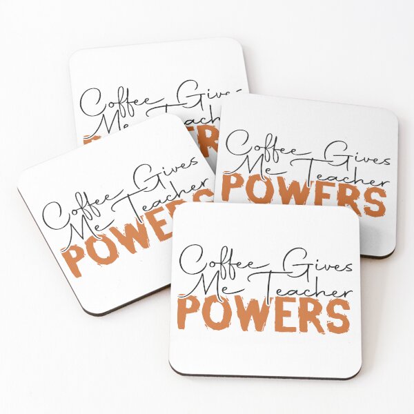 Item preview, Coffee Gives Me Teacher Powers designed and sold by MDSDesigns.