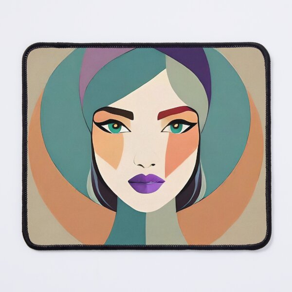 Item preview, Beautiful woman's face with geometric lines  designed and sold by fotofeast.