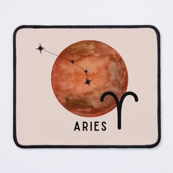 Item preview, Aries Zodiac Sign Planet Mars designed and sold by mooneko.