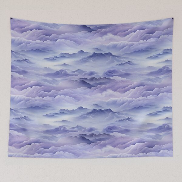 Item preview, Mystic Peaks: Pastel Purple Mountains Above the Clouds designed and sold by unimuse.