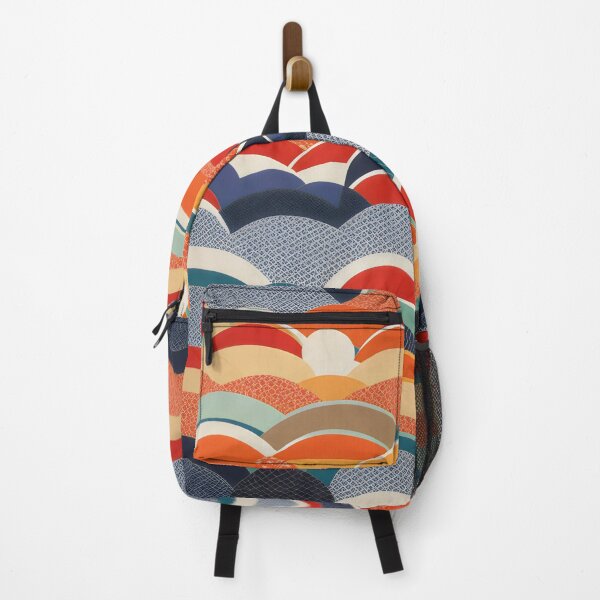 Item preview, Traditional Japanese Kimono Pattern, abstract waves designed and sold by patterncrow.