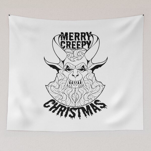 Item preview, Merry Creepy Christmas | Krampus Demon Folklore designed and sold by ObsidianDaz.