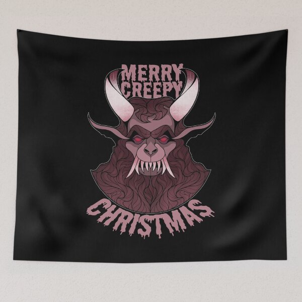 Item preview, Merry Creepy Christmas | Krampus Demon Folklore designed and sold by ObsidianDaz.