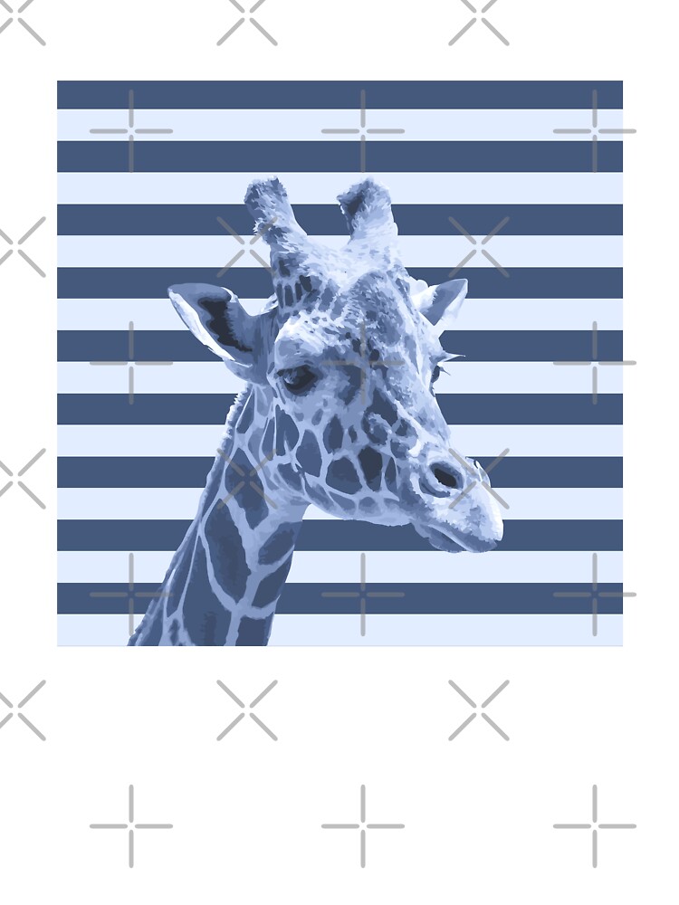 Animals & Stripes] Blue giraffe