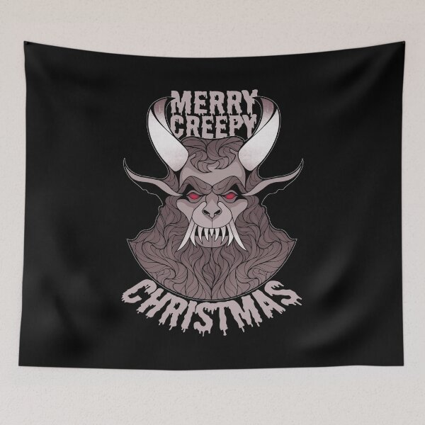 Item preview, Merry Creepy Christmas | Krampus Demon Folklore designed and sold by ObsidianDaz.