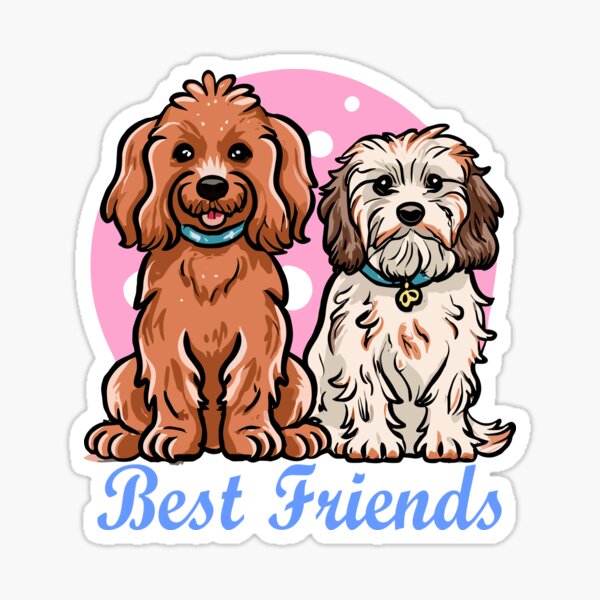 Dogs best friends Sticker