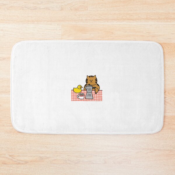 Item preview, a Cat and a Duck at teatime designed and sold by superbaechoo.