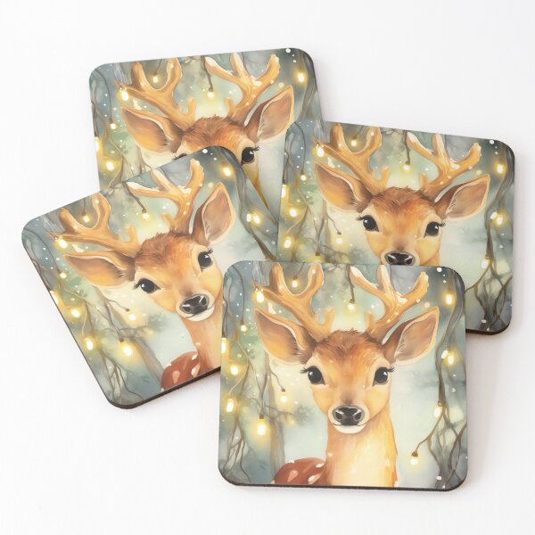 Item preview, Magical Holly Deer designed and sold by cute-animals99.