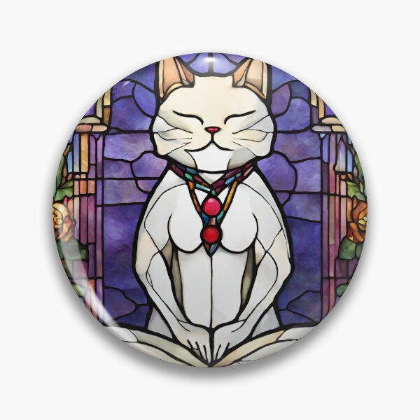 Artikelvorschau, Buntglas-Yoga-Katze, Yoga-Katzen-Geschenk, Yoga-Position entworfen und verkauft von danaJG.
