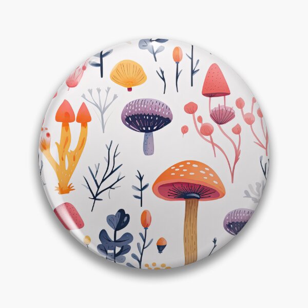 Artikelvorschau, Fungi Fantasia: A Mushroom Pattern Collection - Design 26 entworfen und verkauft von kawaiidoodlesuk.