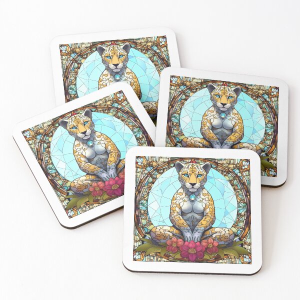 Item preview, Stained Glass Yoga Cat , Yoga Cats Gift, Yoga Position designed and sold by danaJG.