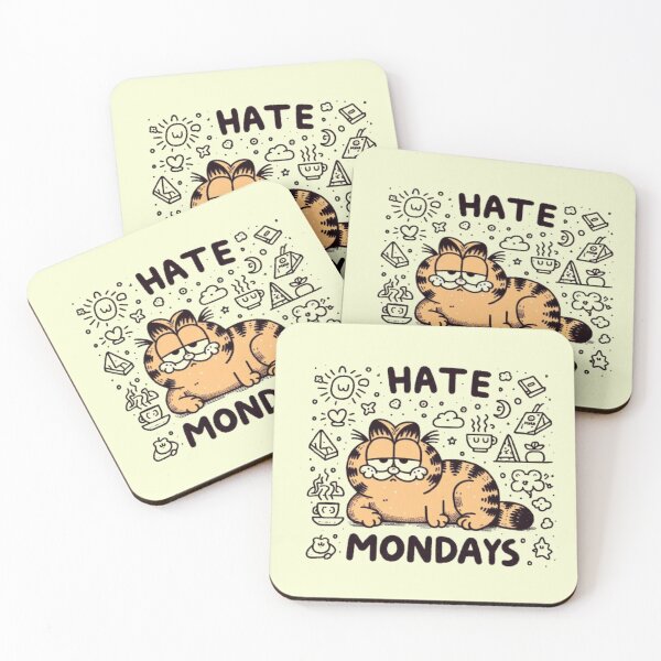 Item preview, Garfield - "Hate Mondays" designed and sold by Shiny Studio .