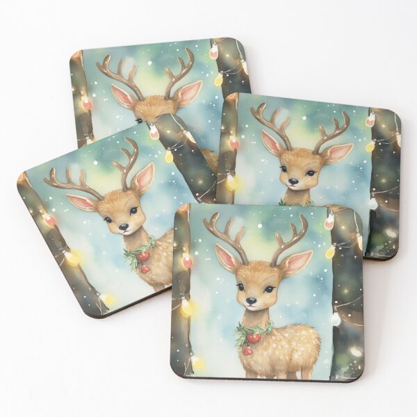 Item preview, Luminous Holly Deer designed and sold by cute-animals99.