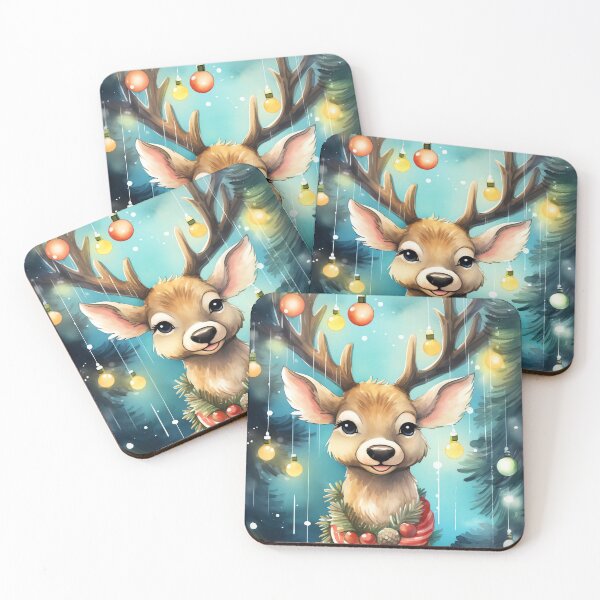 Item preview, Holly Deer Night designed and sold by cute-animals99.