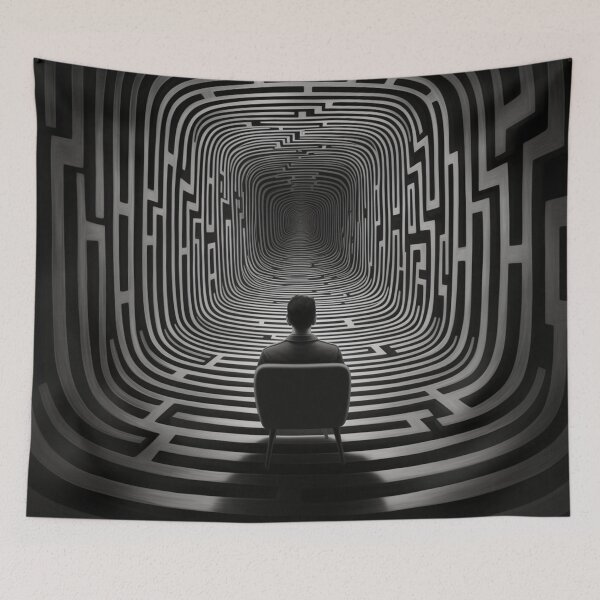 Item preview, Depression loneliness Painting designed and sold by zoldi.