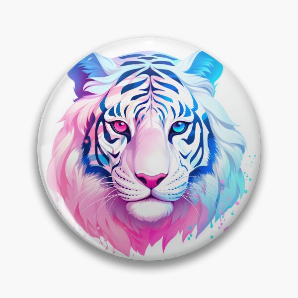 Item preview, Subtle Trans Pride White Tiger designed and sold by ArtliciousHUMAN.