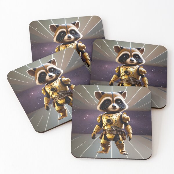 Item preview, Raccoon Robot in Galaxy  designed and sold by BotunPeony.