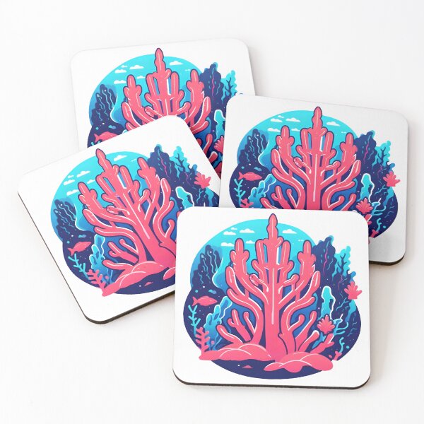 Item preview, Coral Sticker designed and sold by Design Drift.
