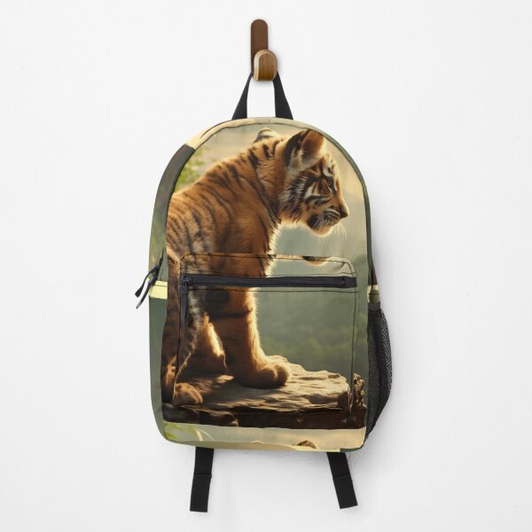 Item preview, Cute and beautiful bengal tiger cub, wild cat baby predator animal in tropical savanna wildlife nature designed and sold by NBSStore.