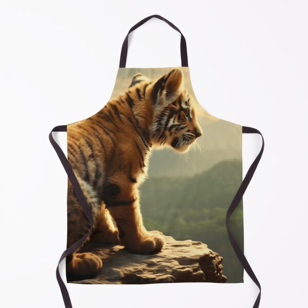 Item preview, Cute and beautiful bengal tiger cub, wild cat baby predator animal in tropical savanna wildlife nature designed and sold by NBSStore.