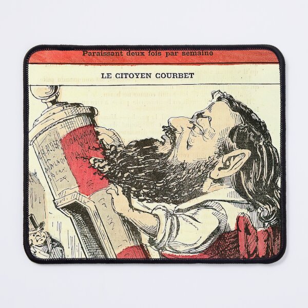 Item preview, gustave courbet artwork, gustave courbet self portrait, gustave courbet paintings designed and sold by marti-oryo.