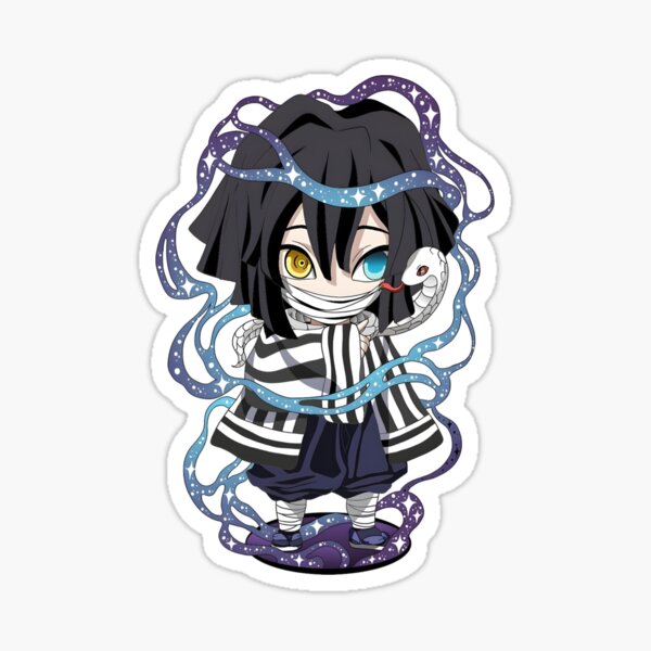 Obanai Iguro Motion Sticker Kimetsu No Yaiba adesivi Anime decalcomanie  impermeabili - AliExpress