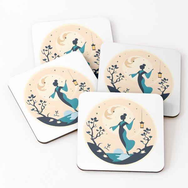 Item preview, Moonlight Lantern Sticker designed and sold by Design Drift.