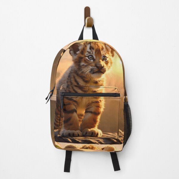 Item preview, Cute and beautiful bengal tiger cub, wild cat baby predator animal in tropical savanna wildlife nature designed and sold by NBSStore.