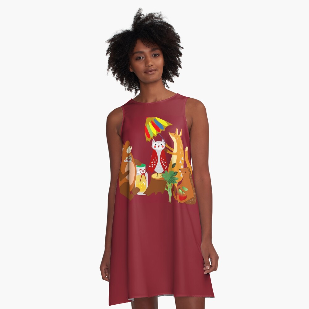 Item preview, A-Line Dress designed and sold by MirucaDesign.