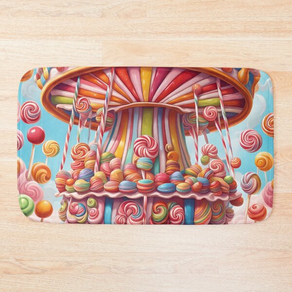 Item preview, Candy art style carousel, whimsical playful colorful! designed and sold by PutiPato42.
