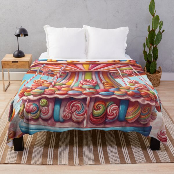 Item preview, Candy art style carousel, whimsical playful colorful! designed and sold by PutiPato42.