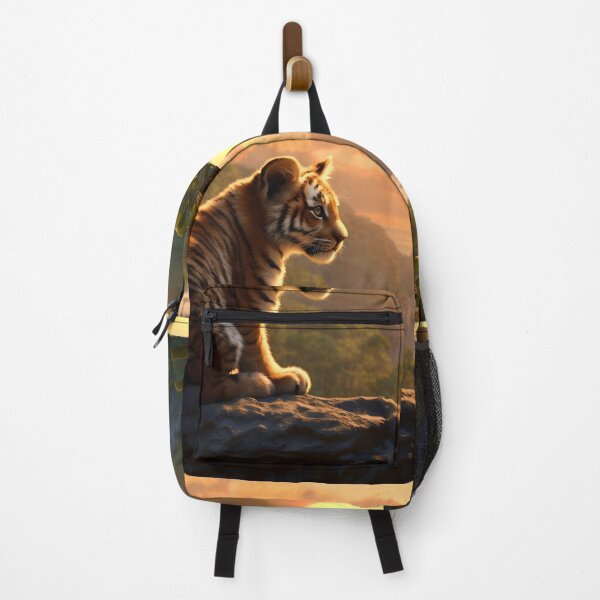 Item preview, Cute and beautiful bengal tiger cub, wild cat baby predator animal in tropical savanna wildlife nature designed and sold by NBSStore.
