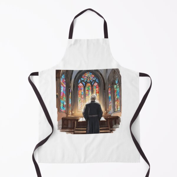 Artikelvorschau, Farbskizze eines Priesters, der in einer Kirche steht entworfen und verkauft von ailia-hikaru.