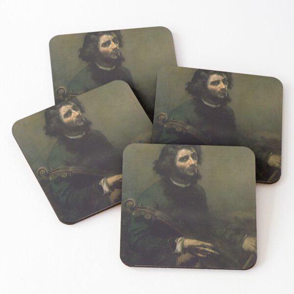 Item preview, gustave courbet artwork, gustave courbet self portrait, gustave courbet paintings designed and sold by marti-oryo.