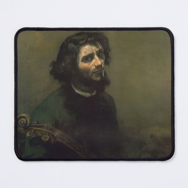 Artikelvorschau, Gustave Courbet Kunstwerk, Gustave Courbet Selbstporträt, Gustave Courbet Gemälde entworfen und verkauft von marti-oryo.