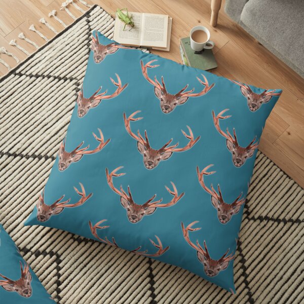 Turnip the polygon stag Floor Pillow