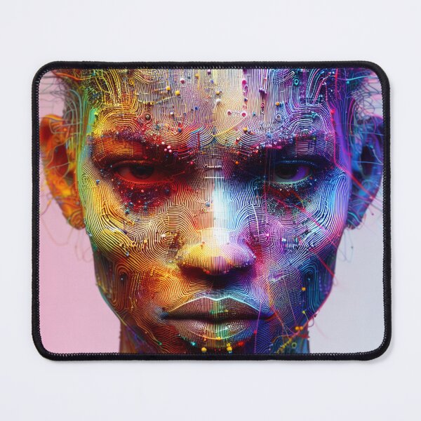 Item preview, Psychedelic art of a woman with acne on her face designed and sold by PsyQuency.