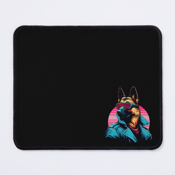 Item preview,  Funny trendy german shepherd cyber retro portrait designed and sold by TomFrontierArt.